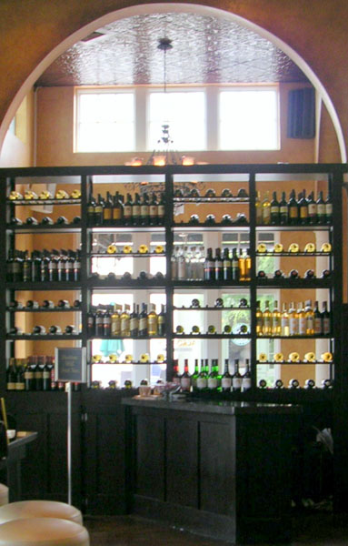 Open wine display